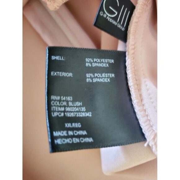 Kenneth Cole Reaction Women's Blush Pink Zip-Up Jacket XXL Polyester/Spandex - Picture 6 of 8